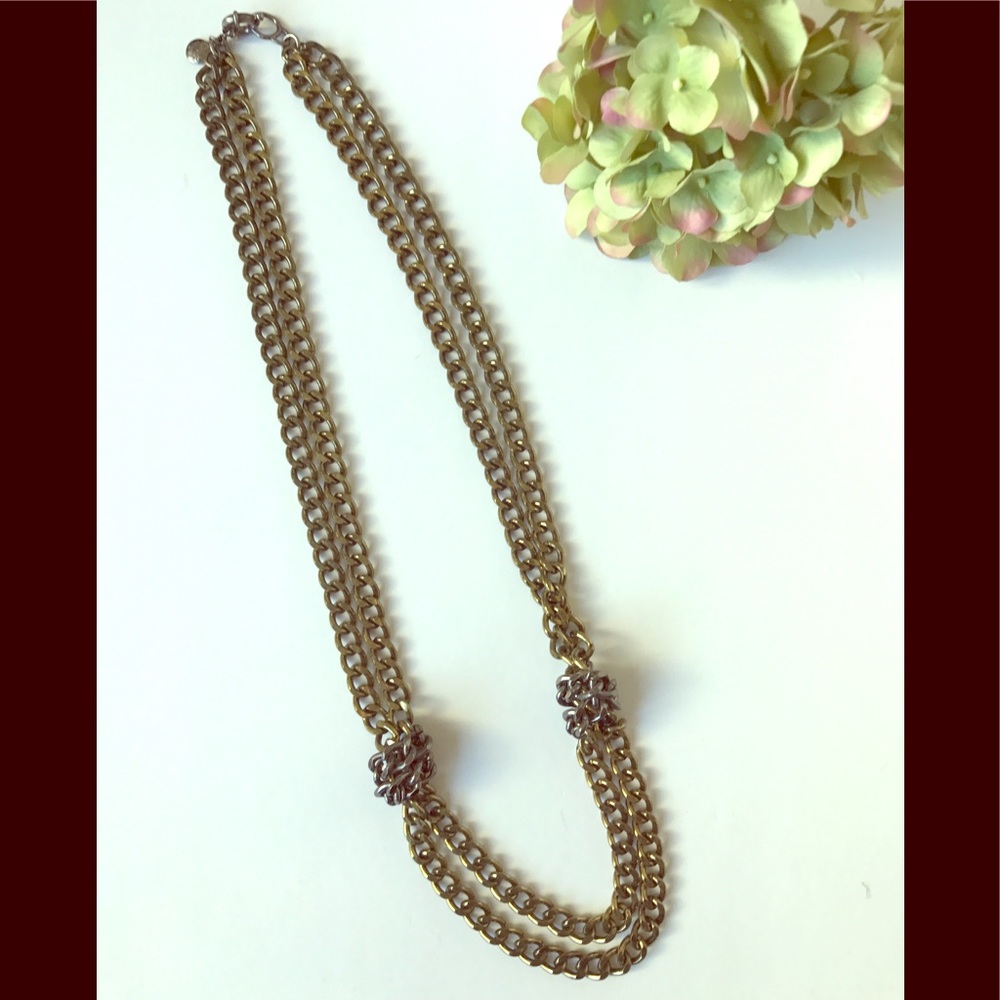 J.CREW LINK KNOT NECKLACE